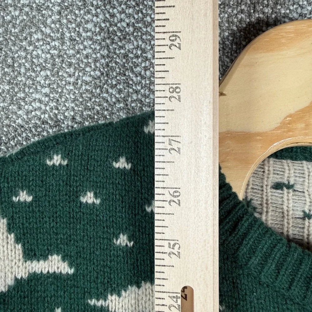 J. Crew Lambswool‎ Sweater Mens XL Green Labrador Duck Fair Isle Huntin Crewneck